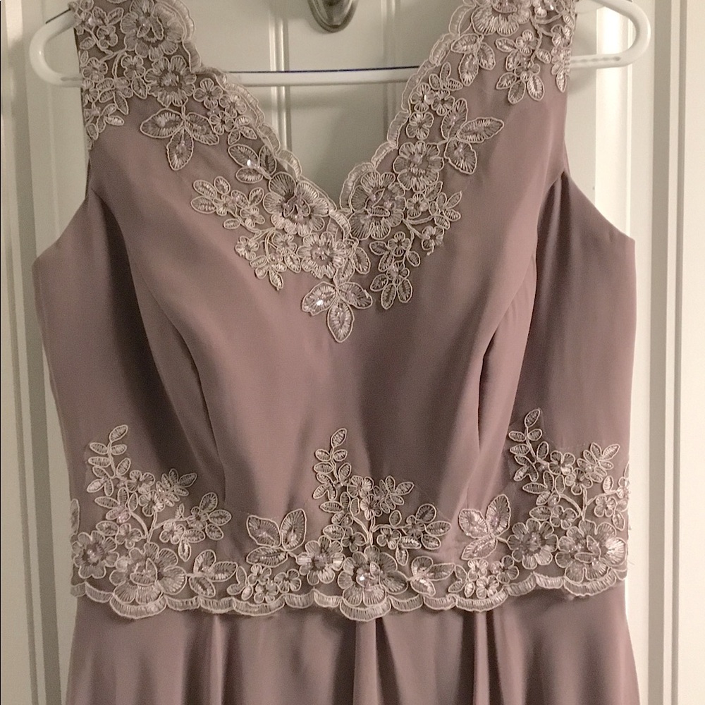 Tea Length Mother of the Bride Plus Size  Formal Evening Dress with Jacket.